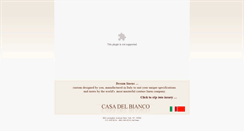 Desktop Screenshot of casadelbianco.com
