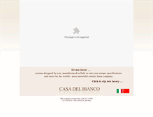 Tablet Screenshot of casadelbianco.com